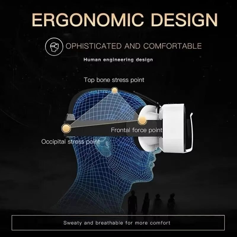 G05 3D VR SHINECON Óculos Headset Óculos VR modernos de realidade virtual montad