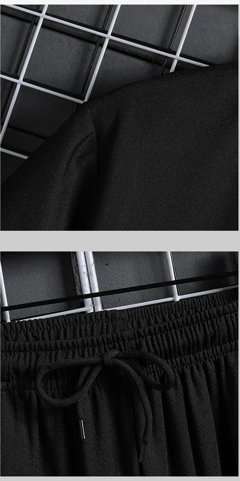 2025 nova tendência da moda masculina verão conjunto de camiseta de manga curta,