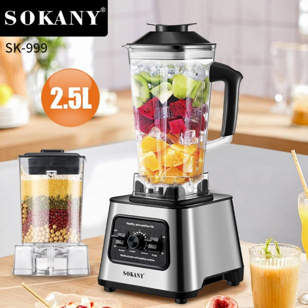 1 Sokany Plug Type 2.5L Máquina multifuncional de quebra de parede, liquidificad