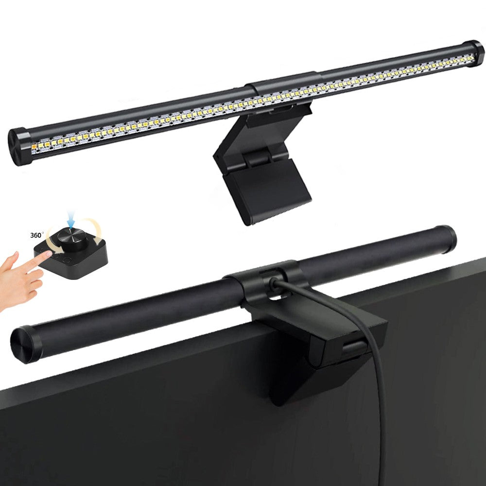 Barra de luz led para tela de computador, iluminação rgb, 44cm, suspensão, rgb,