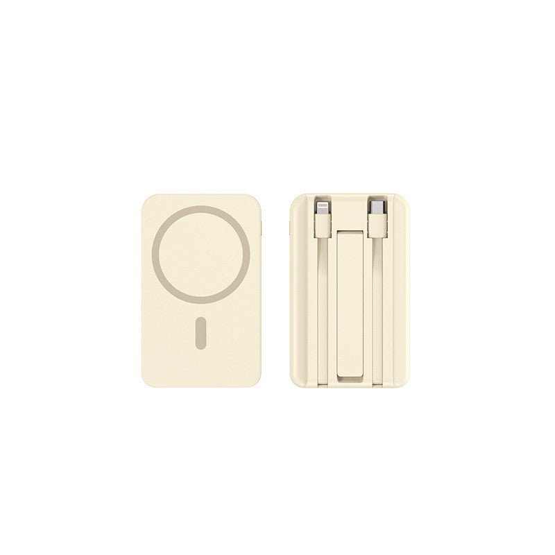 Banco de potência móvel de absorção magnética de carregamento rápido sem fio trê