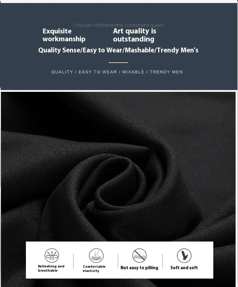 2025 nova tendência da moda masculina verão conjunto de camiseta de manga curta,