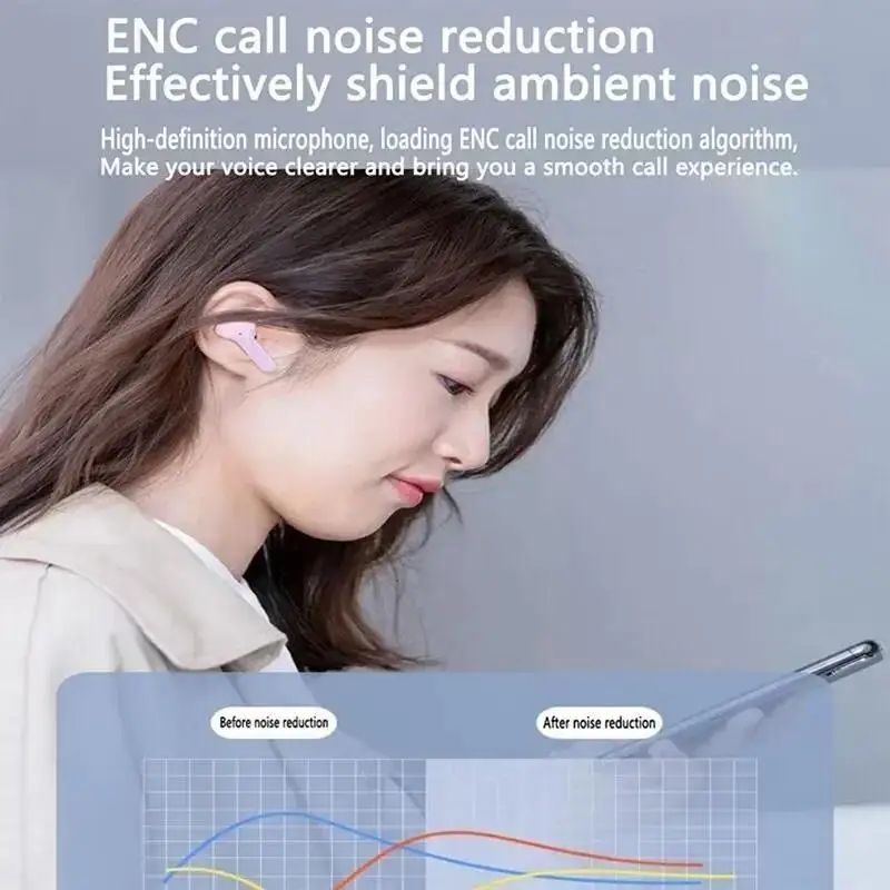 Air31 tws fones de ouvido 5.3 sem fio bluetooth com cancelamento ruído hd alta f