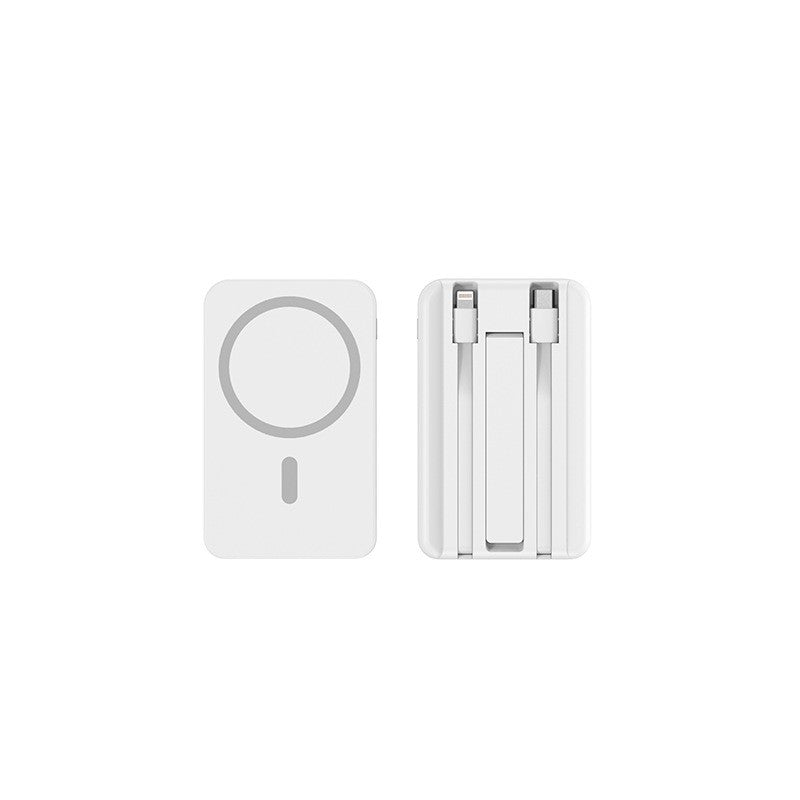 Banco de potência móvel de absorção magnética de carregamento rápido sem fio trê